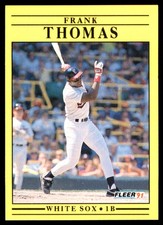 Frank Thomas 1991 Fleer #138 White Sox MLB READ FREE SHIPPING AutographDen
