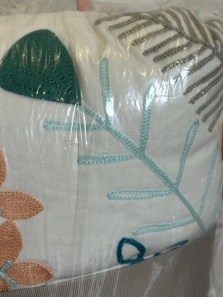 Juego de ropa de cama para cuna The Peanutshell Elephant de 3 piezas gris agua melocotón - Nuevo Foto 4 de 4