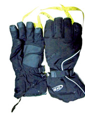 HEAD Outlast Black Ski Gloves Waterproof Breathable Zip Pockets size L