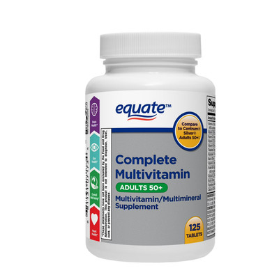 Equate Complete Multivitamin Adults 50+ Multivitamin/Multimineral | 125 Tablets
