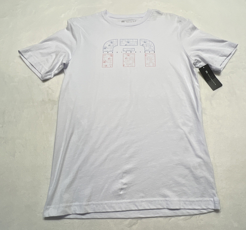 NWT Travis Mathew Golf T-Shirt Mens S America Graphic Print White Tee - Picture 9 of 9