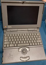 Macintosh PowerBook 145B, Powers On, Chime, Display Bad, READ, AS-IS, Parts only