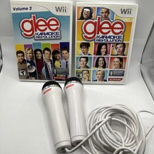 Nintendo Wii Glee Karaoke Revolution Game Bundle Vol 1 2  With 2  Microphones