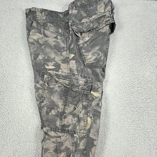 J Brand Trooper Cargo Pants Mens 34 Gray Camo Military Style 100% Cotton USA - Picture 10 of 20