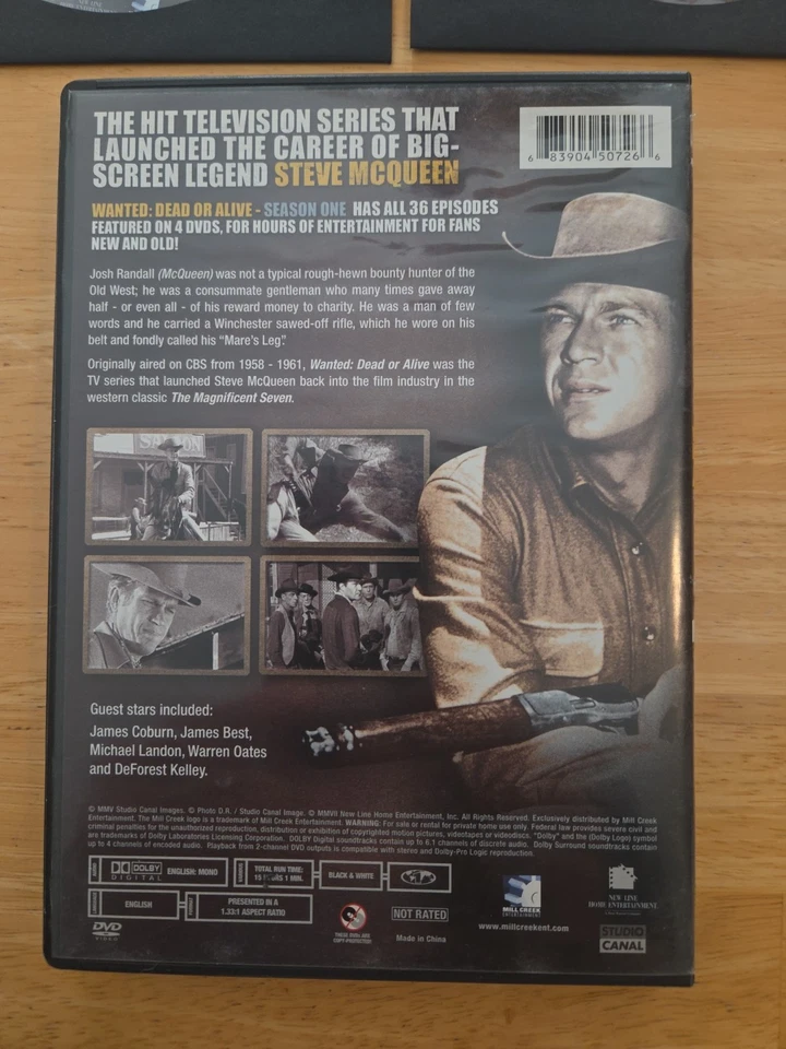 STEVE MCQUEEN wanted dead or alive season 1& 2 complete dvd - Image 3 of 4
