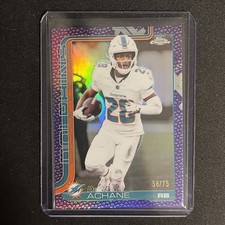 2025 Topps Chrome Football Devon Achane Purple Pigskin Refractor #188 /75