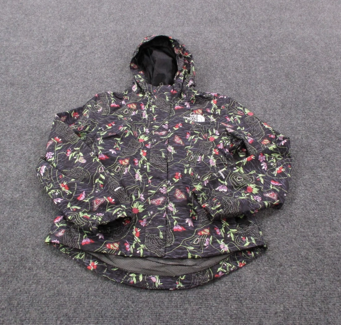 North Face Jacket Girls M 10 Black Floral Outdoors Hiking Rain Lightweight Lined
Opens in a new wind