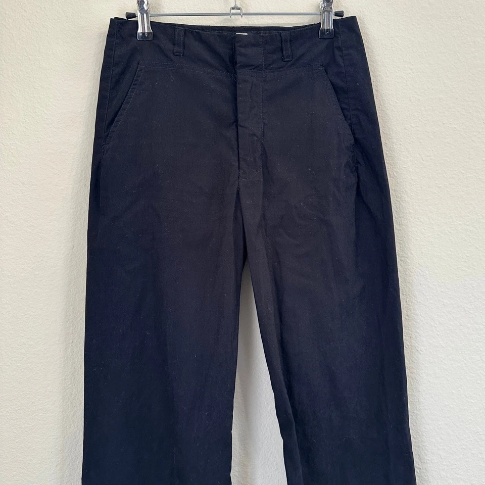 Marithe Francois Trouser Pants Women Size 4 Cotton Black Minimalist Workwear  - Image 3 of 4