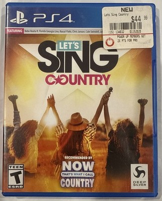 Let's Sing Country (Sony PlayStation 4 PS4)