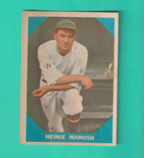 1961 FLEER # 18 HEINIE MANUSH WASHINGTON SENATORS  NM