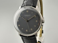 Junghans Max Bill 27/3401 Automatic Watch 38mm Grey Dial made in Germany