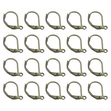 20Pcs LeverBack Earring Hooks French Ear Wire Earring Hook, Red Bronze