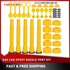 5X Gas Can Spout Nozzle Kit Vent for Gas Cans Old Style Cap Easy to Insstall