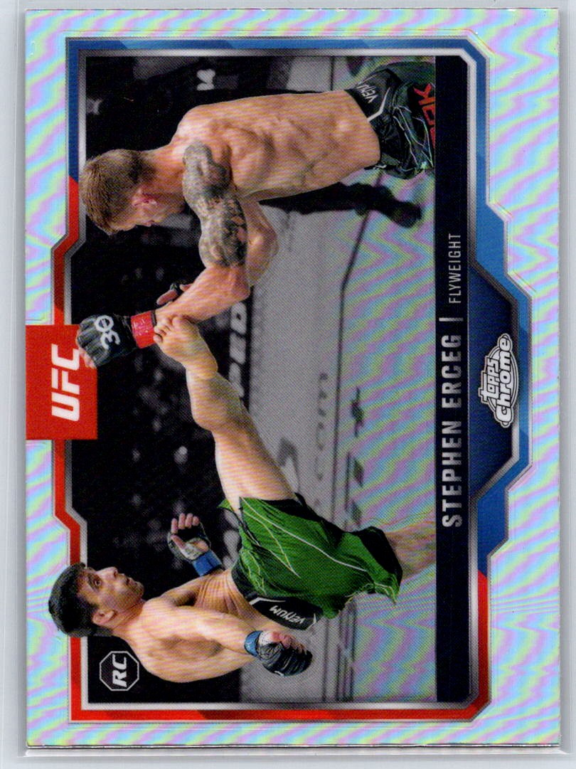 2025 Topps Chrome UFC Stephen Erceg #63 RC Refractor UFC