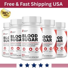 Natural Glyco Blood Sugar Supports Healthy Blood - 60 Capsules Pack of 5 USA