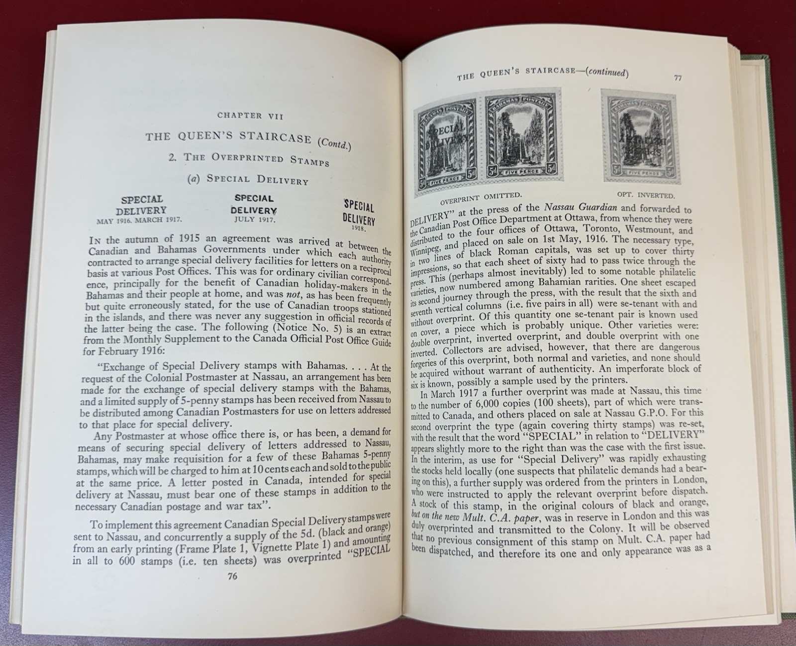 The Postage Stamps & Postal History of the Bahamas, by Harold G.D. Gisburn, 1950