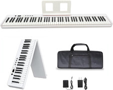 88 Key Foldable Electronic Piano,Semi-Weighted Keys Piano,digital piano,Portable