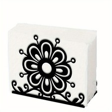 1pc Iron Napkin Holder Flower 125x50x100x1.3mm Craft storage box and organizer