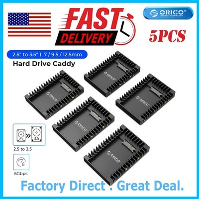 5 Pack ORICO 2.5 SSD SATA to 3.5 Hard Drive Adapter Internal Drive Bay Caddy Lot
