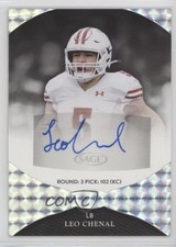 2022 Sage Aspire Hyper Silver Leo Chenal #ASP-LC Auto 2b2