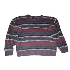 Scandia Geometric Knit Men's Sweater XL Vintage 90s Made in USA COOGI Style