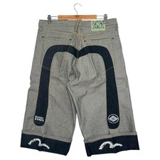 Vintage Evisu Daicock Denim Shorts Mens 38 Japon Painted Seagull Streetwear Y2K