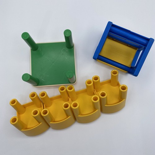 Vintage Little Tikes Dollhouse Desk & Dining Room Table Chairs 90s - Picture 7 of 10