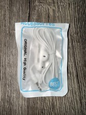 NEW White Wired Earbuds with Microphone, for iPhone, Android, Laptop, PC, 3.5mm