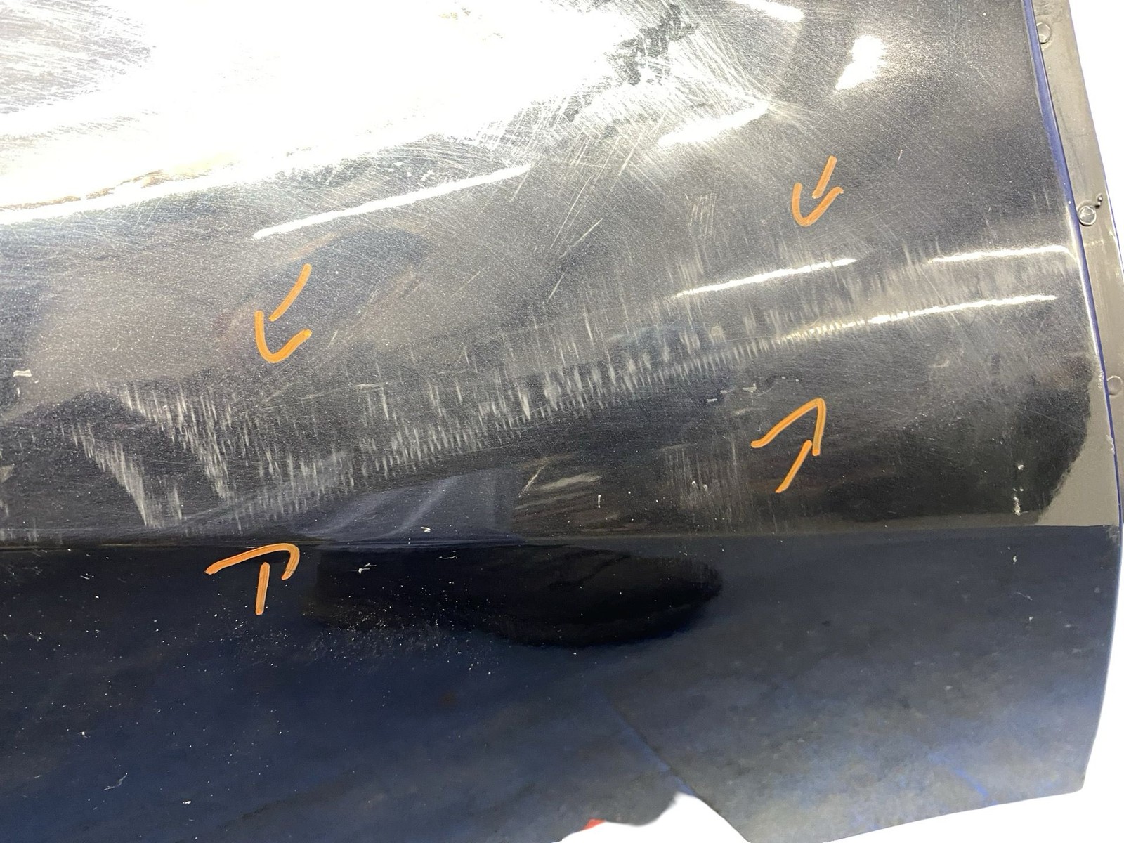 2008-2013 AUDI R8 COUPE REAR RIGHT QUARTER PANEL PHANTOM BLACK PEARL (LZ9Y)