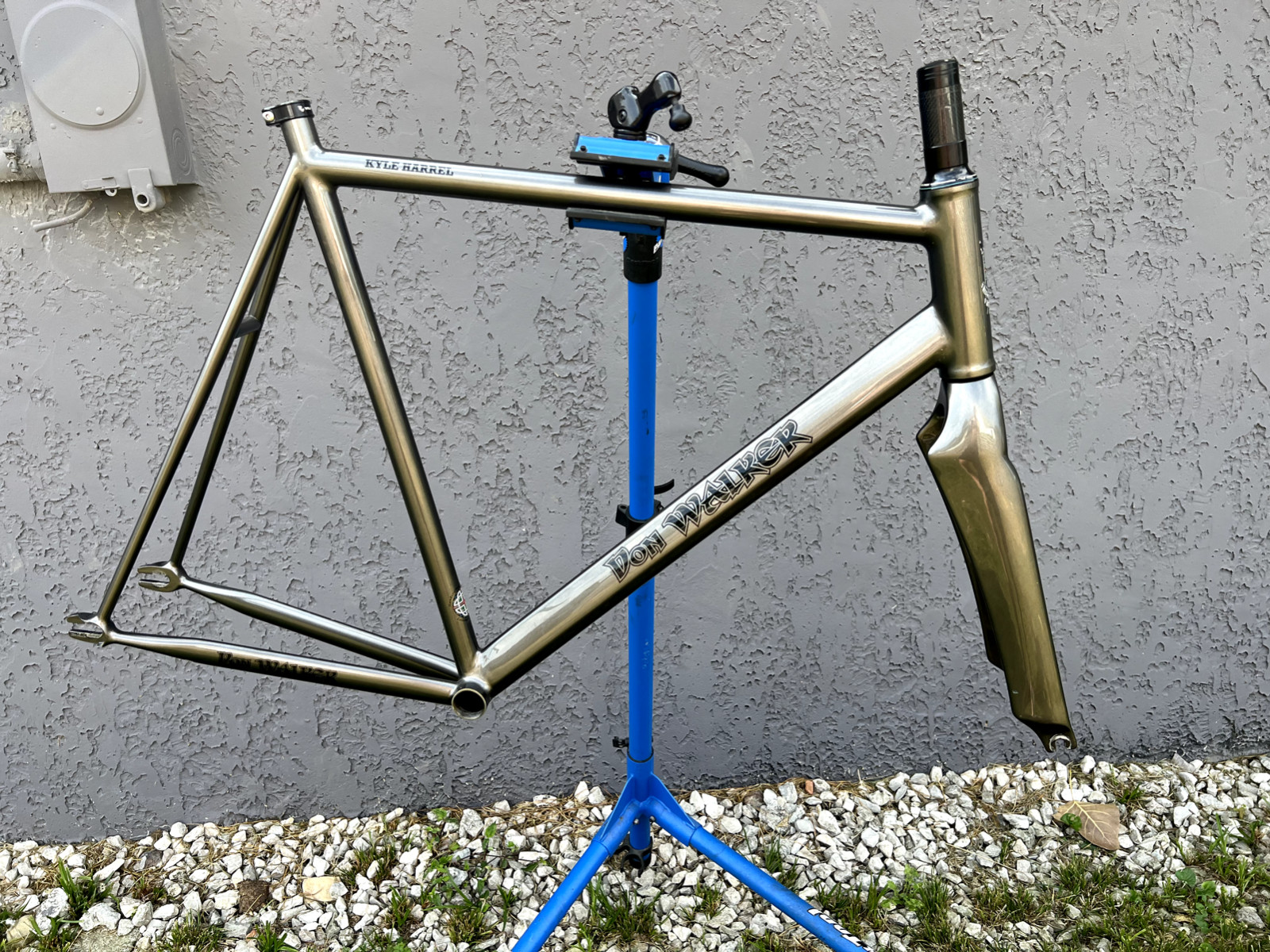 Don Walker Handmade Steel Frame, Fixed Gear, Track Bike, Carbon Fork (XL)