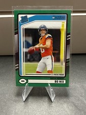 2024 Panini Donruss - Rated Rookie Bo Nix #369 Press Proof Green (RC)