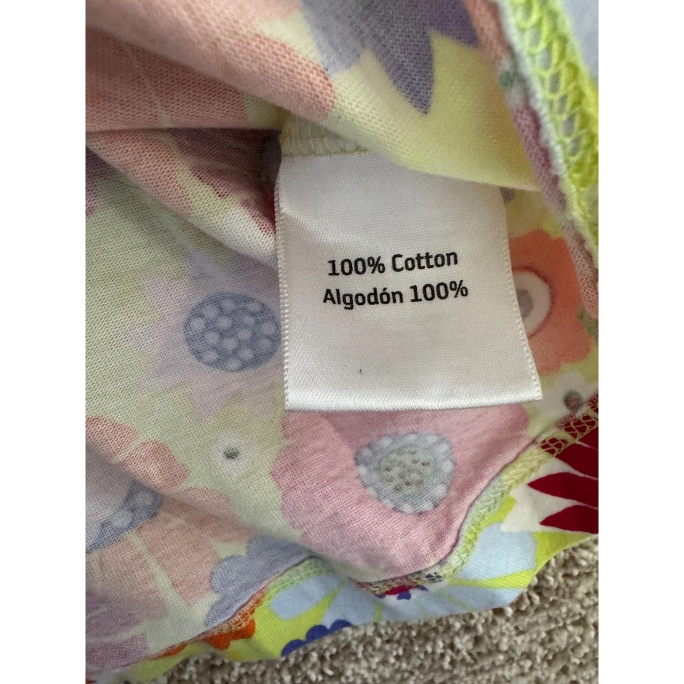 Hanna Andersson Floral Print Short Sleeve Cotton Dress Girls Size 5-6 110 - Image 4 of 4