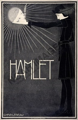 Hamlet vintage theatre poster 12x18