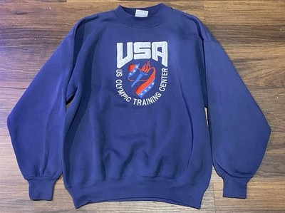 Hanes Heavyweight sweatshirt USA Olympic Training Center navy Vintage 1990s