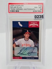 2004 Donruss Team Heroes Auto Nolan Ryan 1/5 !!!! PSA 8