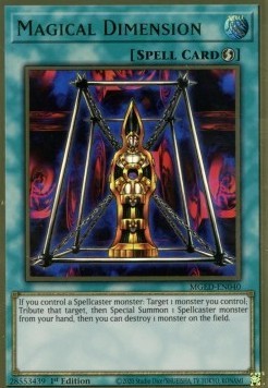 YuGiOh Magical Dimension MGED-EN040 Premium Gold Rare Englisch NM 1st
