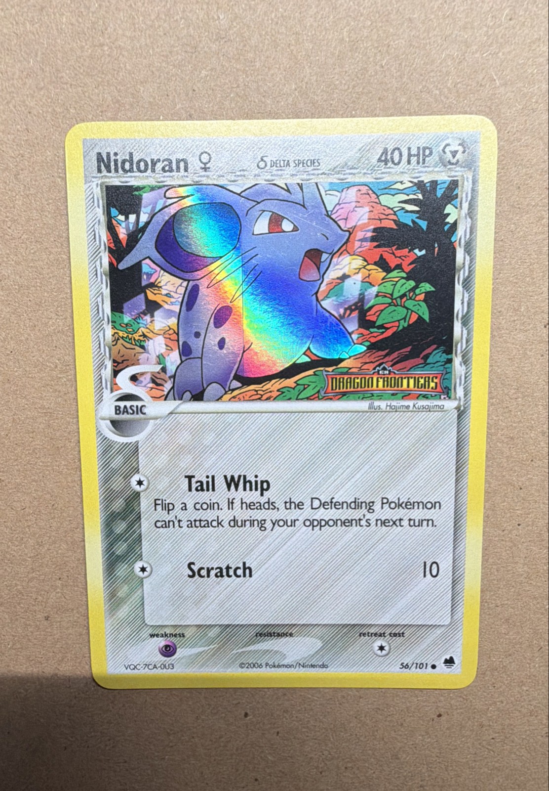 Nidoran F (Delta Species) 56/101 Dragon Frontiers Reverse Holo