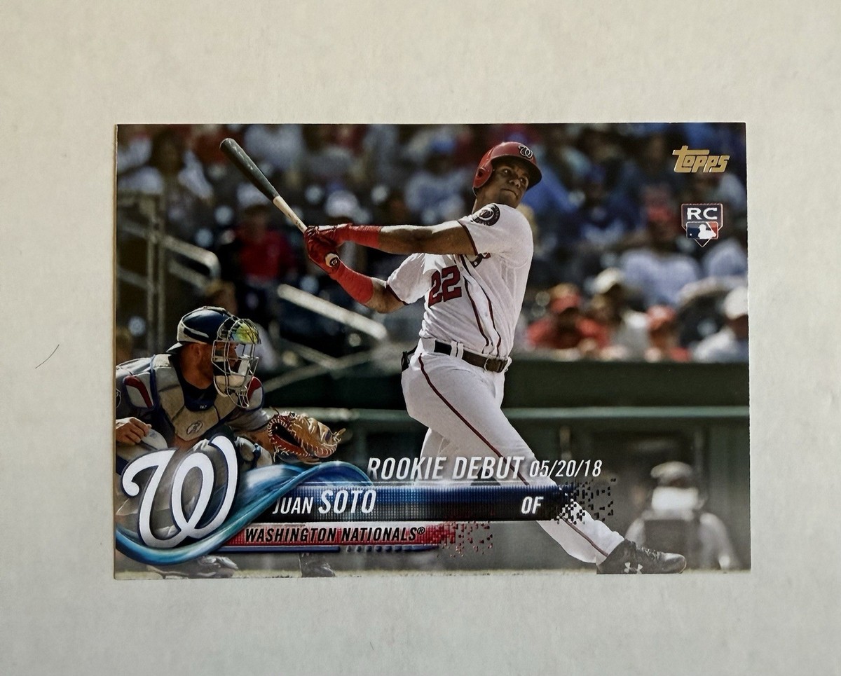 スポーツ選手 Topps Baseball Update Juan Soto RC 2018 Topps Update Juan Soto RC Debut US104 Mets | eBay