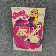 Vintage 1970s Little Miss Jewelry Set Toy Watch Necklace Bracelet Hong Kong NIP