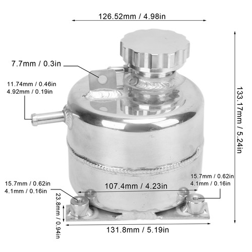・2.5L Radiator Coolant Expansion Tank With Cover Accessory For S R53 R52 - Picture 10 of 12