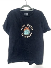 A Lab Don’t Happy Be Worry Black T Shirt Size L