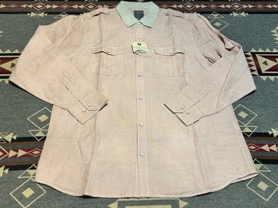 Cooper Jones Linen Shirt Mens XL Pink Button NWT T1