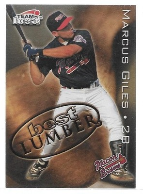MARCUS GILES (ATLANTA) - 1999 TEAM BEST BASEBALL ''BEST LUMBER'' INSERT RC #4