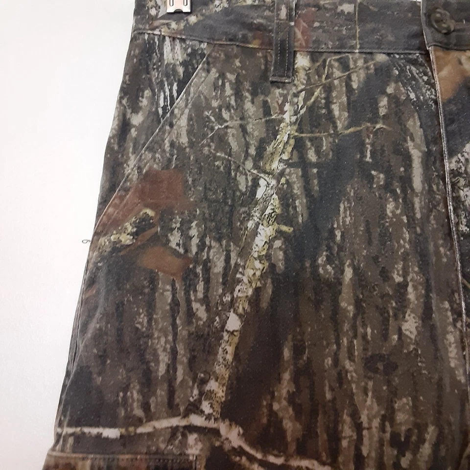 Russel Outdoors Mossy Oak Pants Youth XL Camouflage Midweight Cargo Adjustable - Image 3 of 4