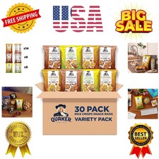 Quaker Rice Crisps, Gluten Free, 3 Flavor Sweet Variety Mix, 0.91oz Bags Pack...