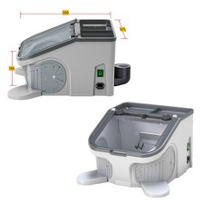 Dental Lab Dust Cover Collector with External Dust Pipe LED Dust Vacuum Cleaner