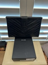 YSL Vintage Clutch Bag  Black YSL Collectible