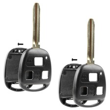 2 Key Fob Remote Shell Case Replacement for Toyota Landcruiser HYQ1512V HYQ12BBT
