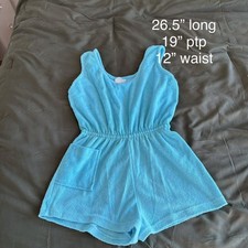 Vintage Terry Cloth Women s Romper Cover Up Size Medium