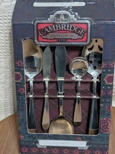721 NIB Cambridge 5 pc Hostess Set silver  Never Opened In Excellent Condition 